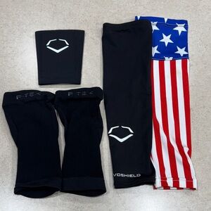 Black and American Flag Arm Sleeves, compressions and guard